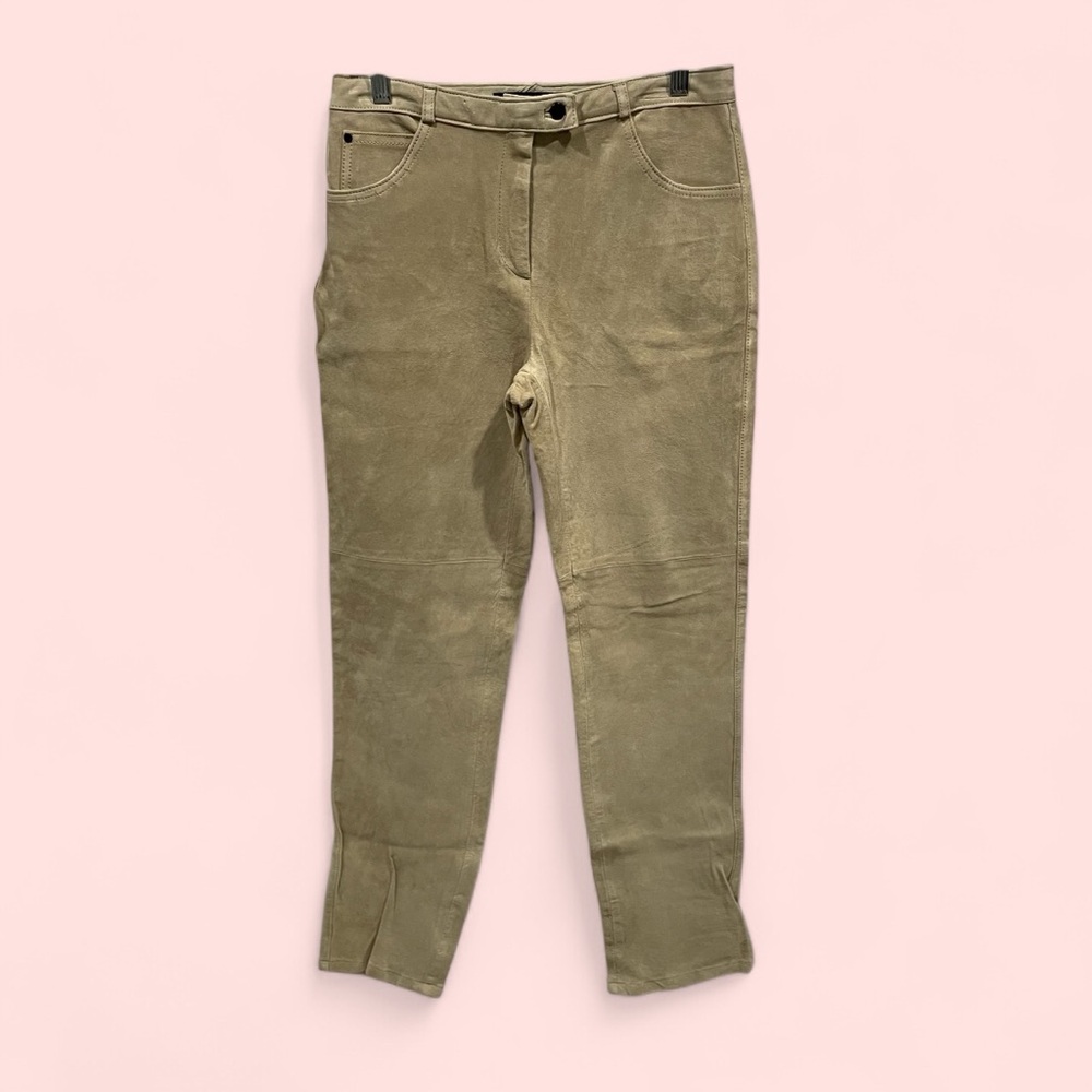 Cute light ran washable suede jeans Yansi Fugel size 8 khaki